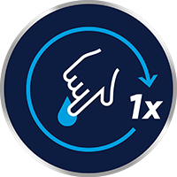 Applicera Lamisil Once på båda fötterna