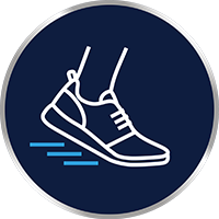 Människor som idrottar mycket.